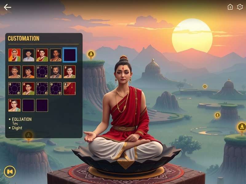 Character customization options in Divine Journey Seeker